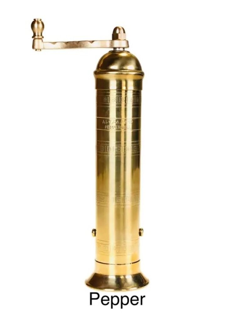 Rune-Jakobsen Design 9" Pepper Grinder 'Brass Mill'