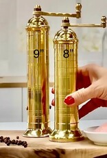 Rune-Jakobsen Design 9" Pepper Grinder 'Brass Mill'