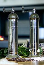 Rune-Jakobsen Design 8" Salt Grinder  'Chrome Mill' polished