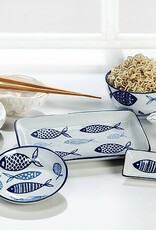 Flaire Multi Fish Sm Rect Sauce Dish 3.5"