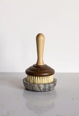 Flaire Grey Marble Soap & Brush Holder