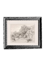 Flaire 5 X 7 Summer Field Sketch/French Black Frame