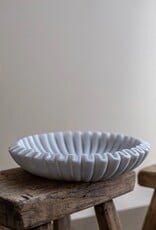 Flaire Marble Fluted Scalloped Bowls 12x12