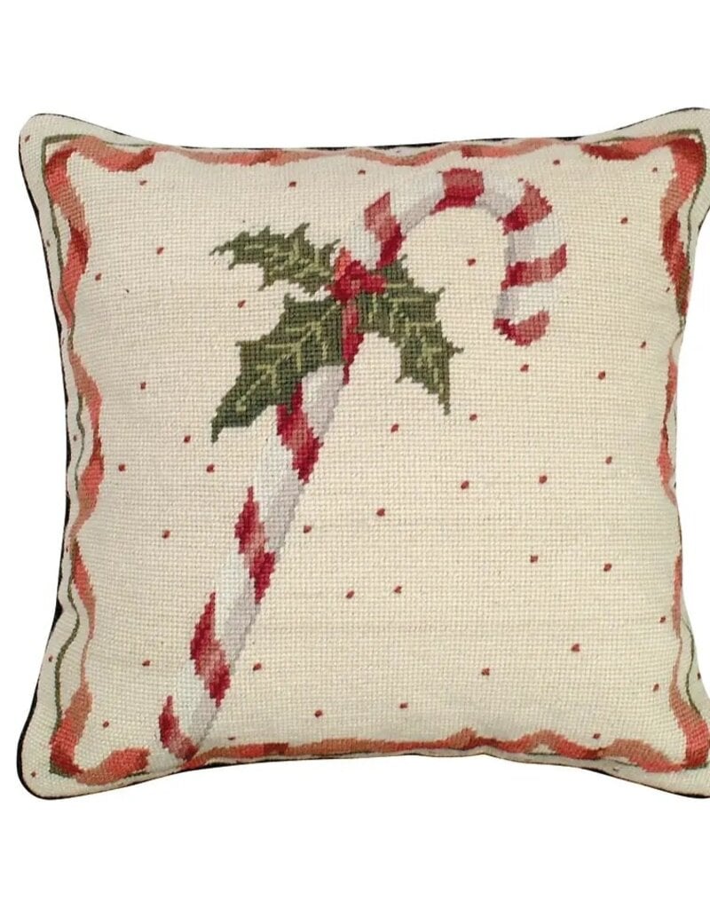 Flaire 16x16 Candy Cane Wool Pillow