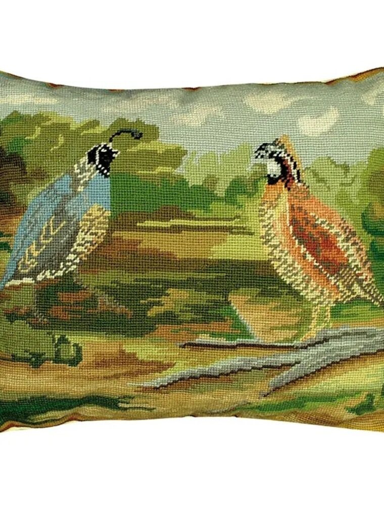 Flaire 16x20 Quails in Woods Pillow
