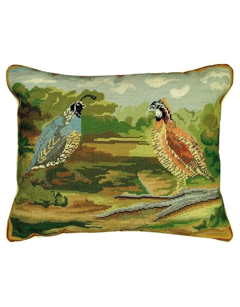 Flaire 16x20 Quails in Woods Pillow