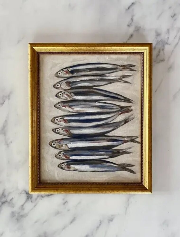 Flaire 8 x 10 Sardines - Art Print w/Frame