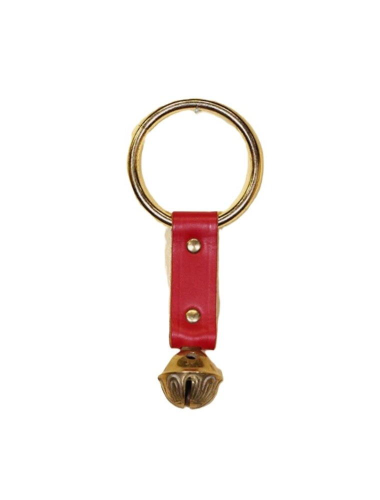 Belsnickel Bells USA Made Red Elf's Bell Solid Brass Lg. Ring