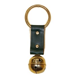 Belsnickel Bells USA Made Green Elf's Bells Solid Brass European Lg. Ring