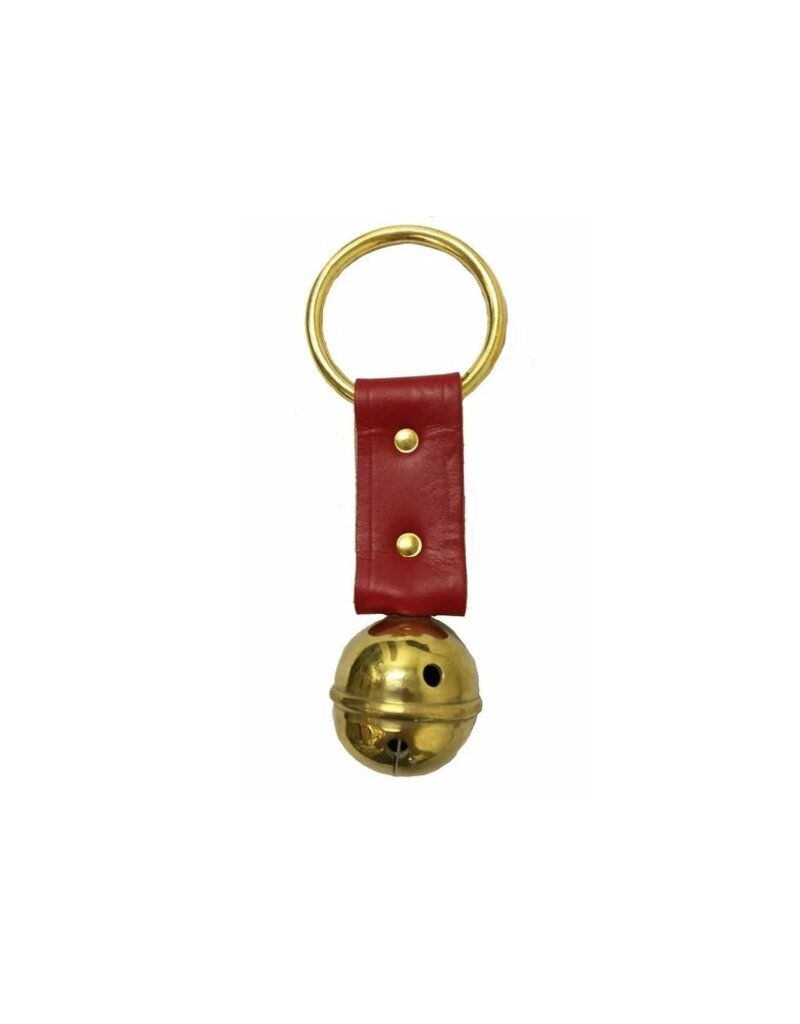 Belsnickel Bells USA Made Red Elf's Bells Solid Brass European Lg. Ring