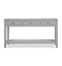 Bramble Kagu Console Table with Raffia