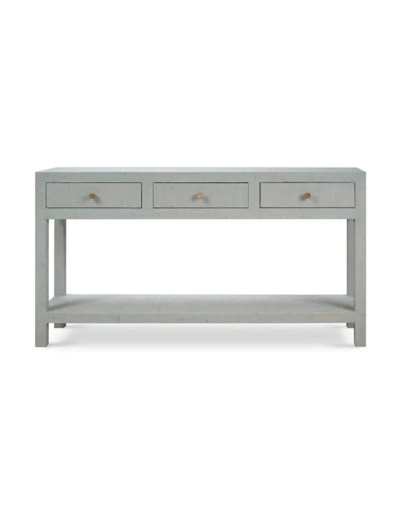 Bramble Kagu Console Table with Raffia