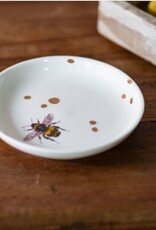 Honeybee Dot Dish 4"