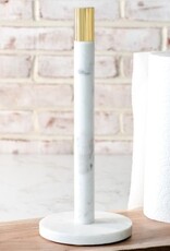 PD Home 14" White Marble Paper Towel Holder