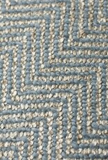 LOLOI 22" X 22" BLUE Herringbone - Jean Stoffer