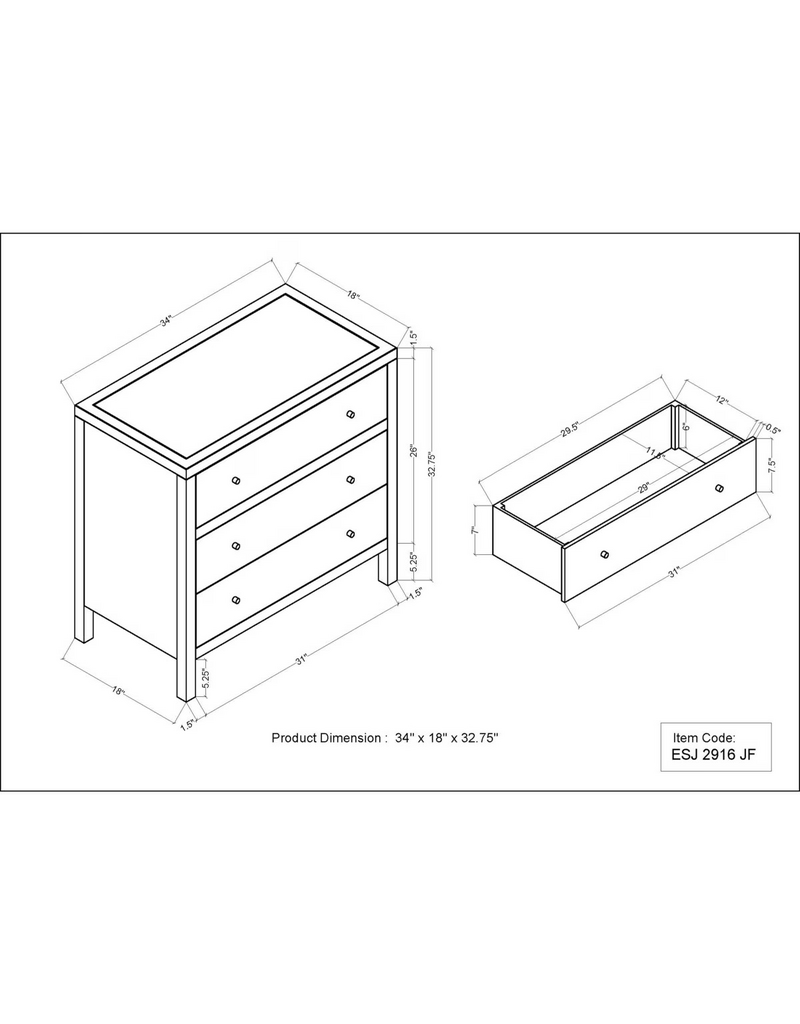 Paloma Paloma Raffia Wrapped Dresser