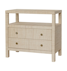 Paloma Paloma Raffia Wrapped Night Stand