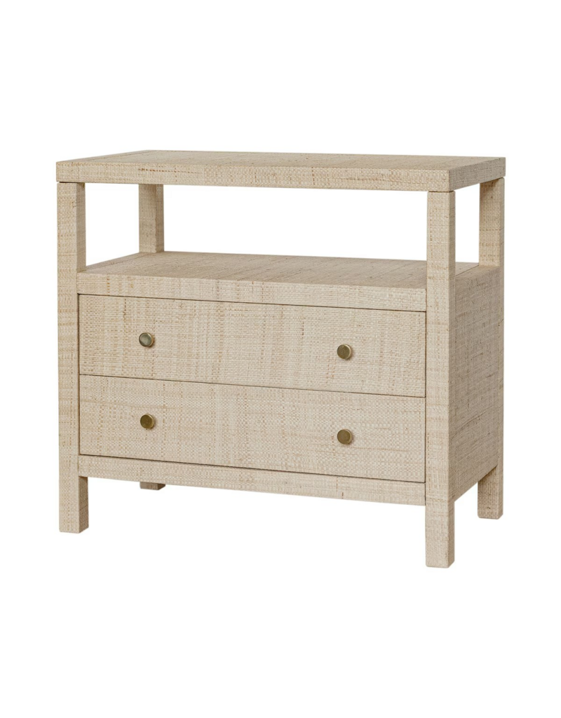 Paloma Paloma Raffia Wrapped Night Stand