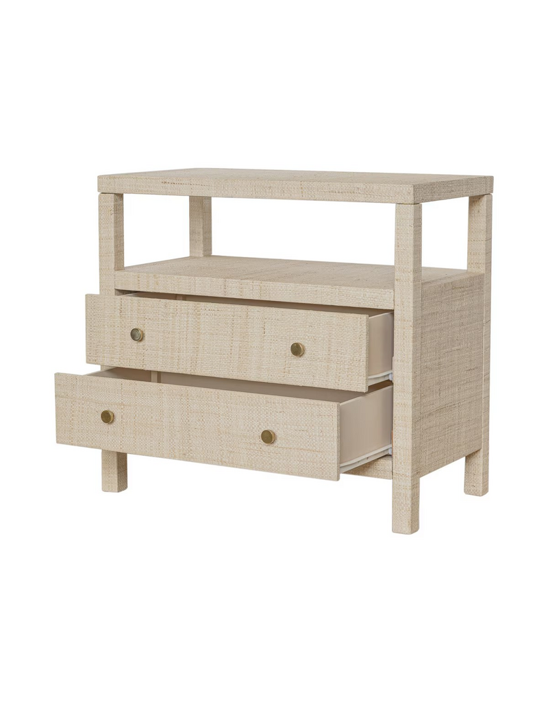 Paloma Paloma Raffia Wrapped Night Stand