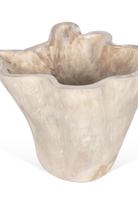 Teak Organic Teak Wood Carved Bowl