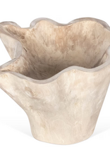 Teak Organic Teak Wood Carved Bowl