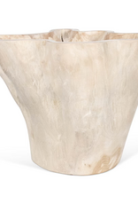 Teak Organic Teak Wood Carved Bowl