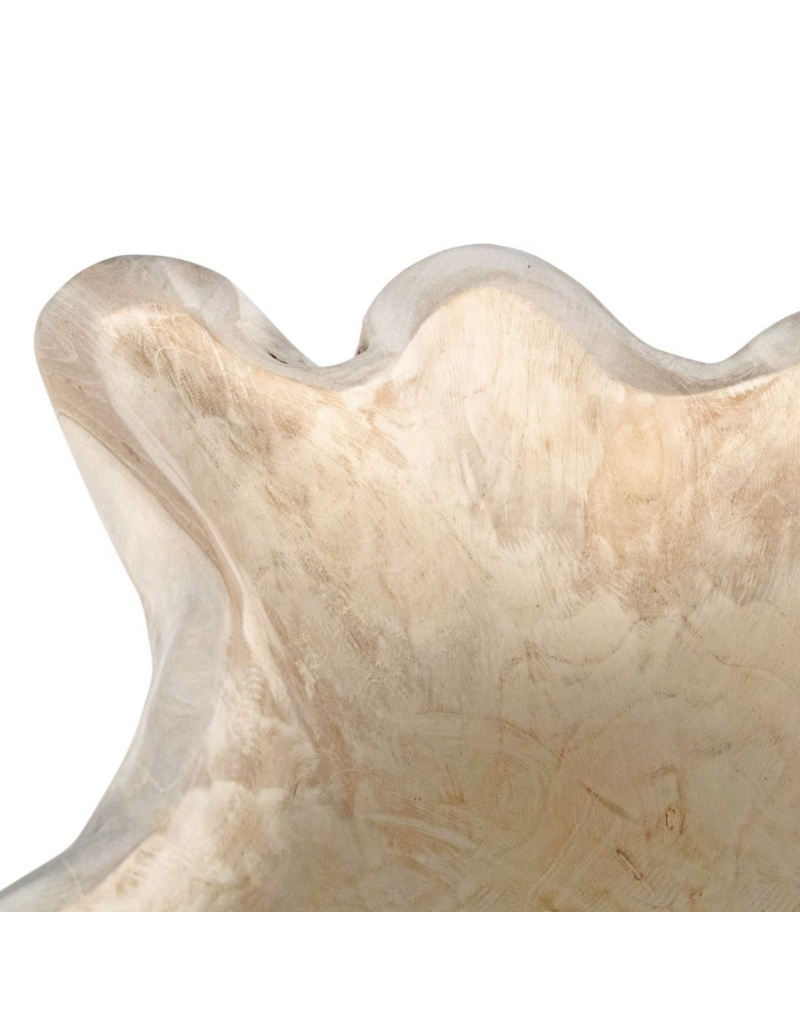 Teak Organic Teak Wood Carved Bowl
