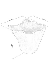 Teak Organic Teak Wood Carved Bowl