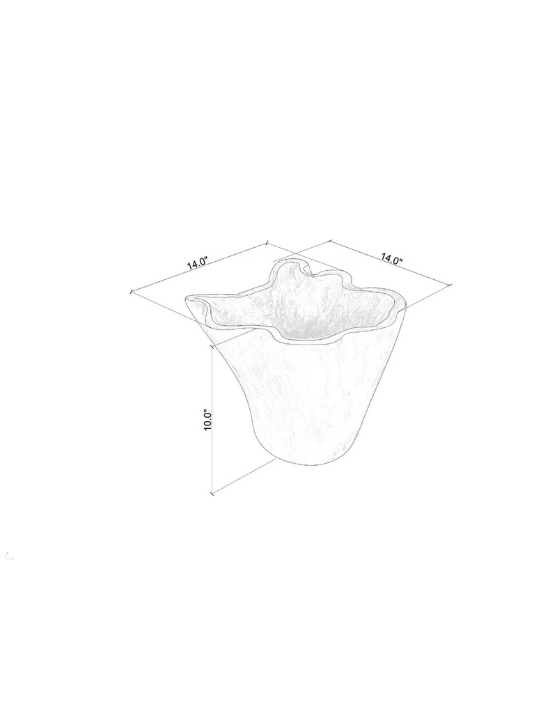 Teak Organic Teak Wood Carved Bowl