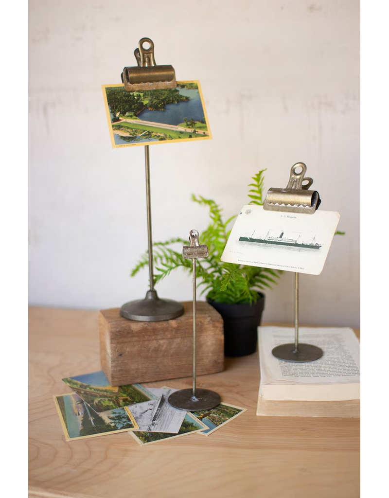 Set of 3 Metal Note Clips