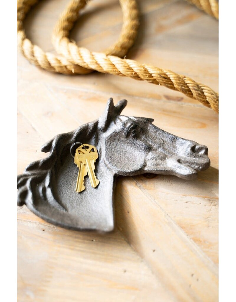 Cast Iron Horse Trinket Dish