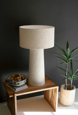 Boucle Fabric Table Lamp w/Shade