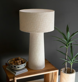 Boucle Fabric Table Lamp w/Shade