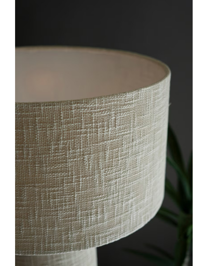 Boucle Fabric Table Lamp w/Shade