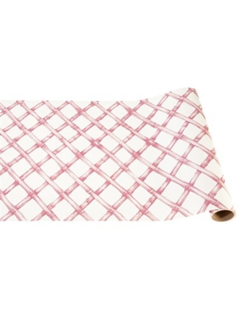 Hester & Cook Pink Lattice Runner - 20" W x 25' L