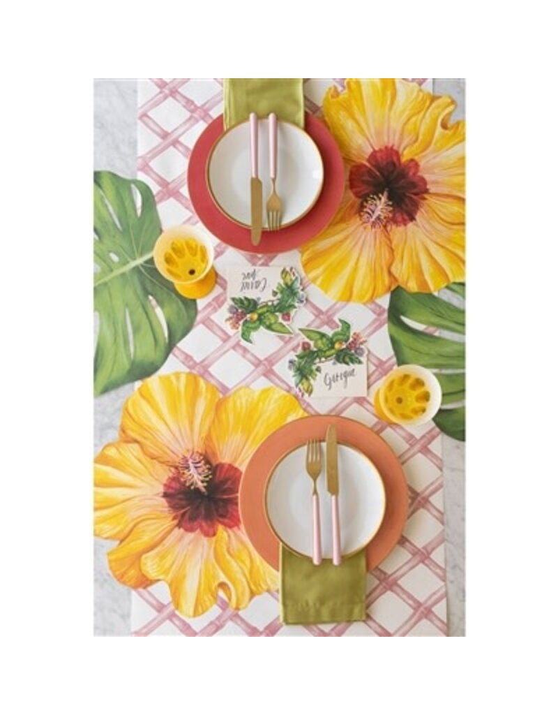 Hester & Cook Pink Lattice Runner - 20" W x 25' L