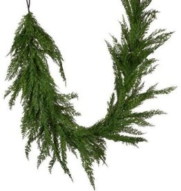 AB Floral 6' Long Deluxe Garland Green
