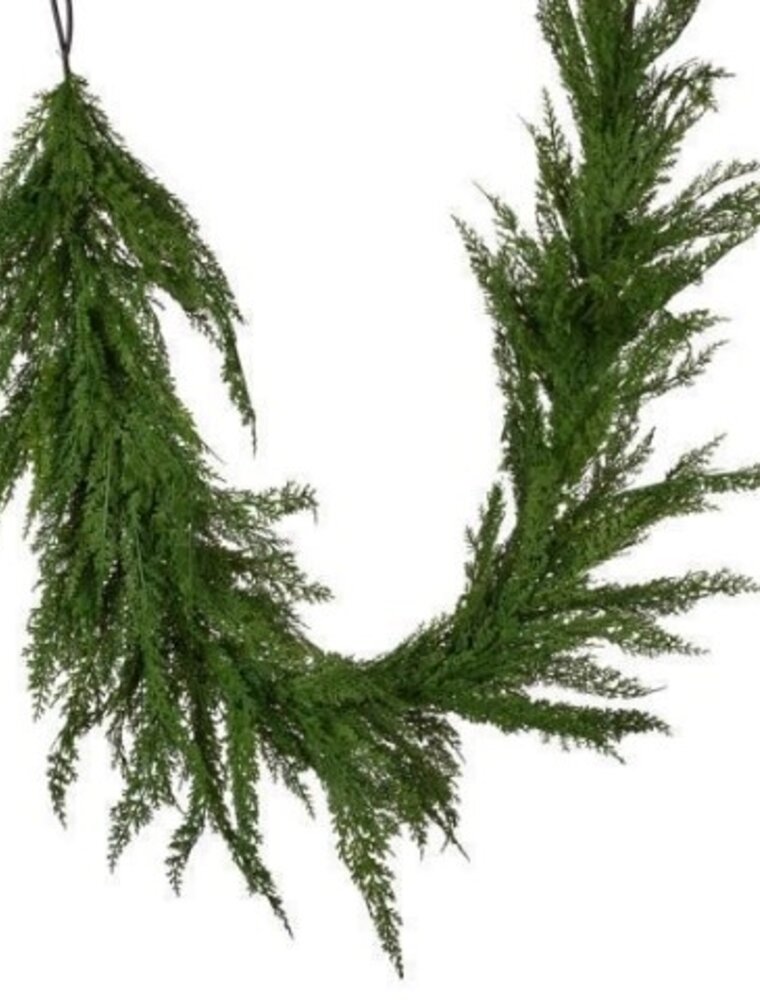 AB Floral 6' Long Deluxe Garland Green