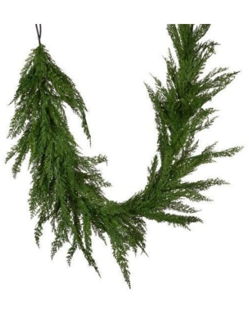 AB Floral 6' Long Deluxe Garland Green