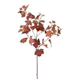 AB Floral 36" Maple Leaf Spray - Rust