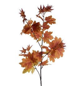 AB Floral 40" Maple Leaf Spray - Yellow