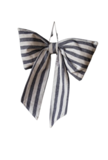 Luxe B Co Medium Blue Striped Bow