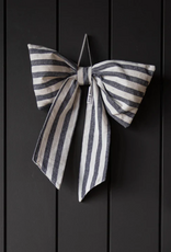 Luxe B Co Medium Blue Striped Bow
