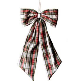 Luxe B Co Large Red Plaid Bow