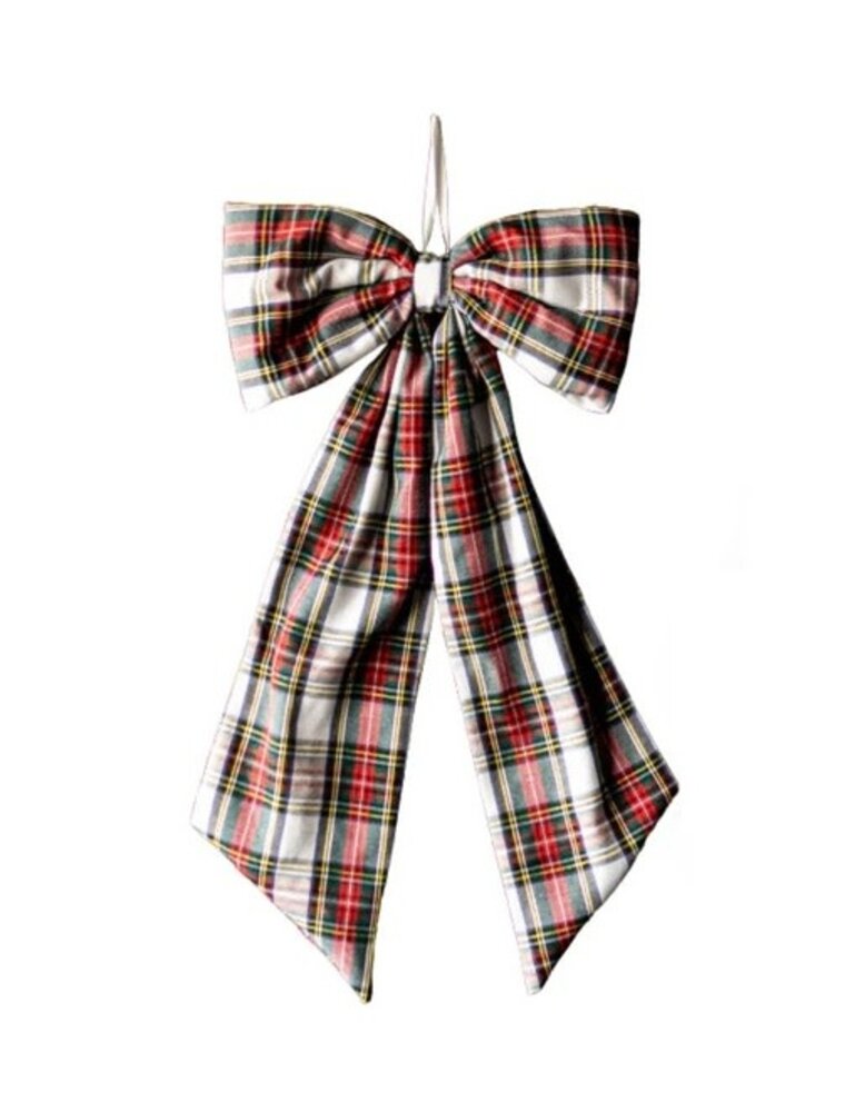 Luxe B Co Large Red Plaid Bow