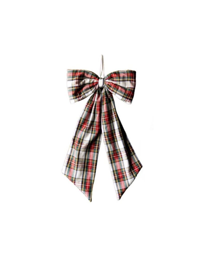 Luxe B Co Large Red Plaid Bow