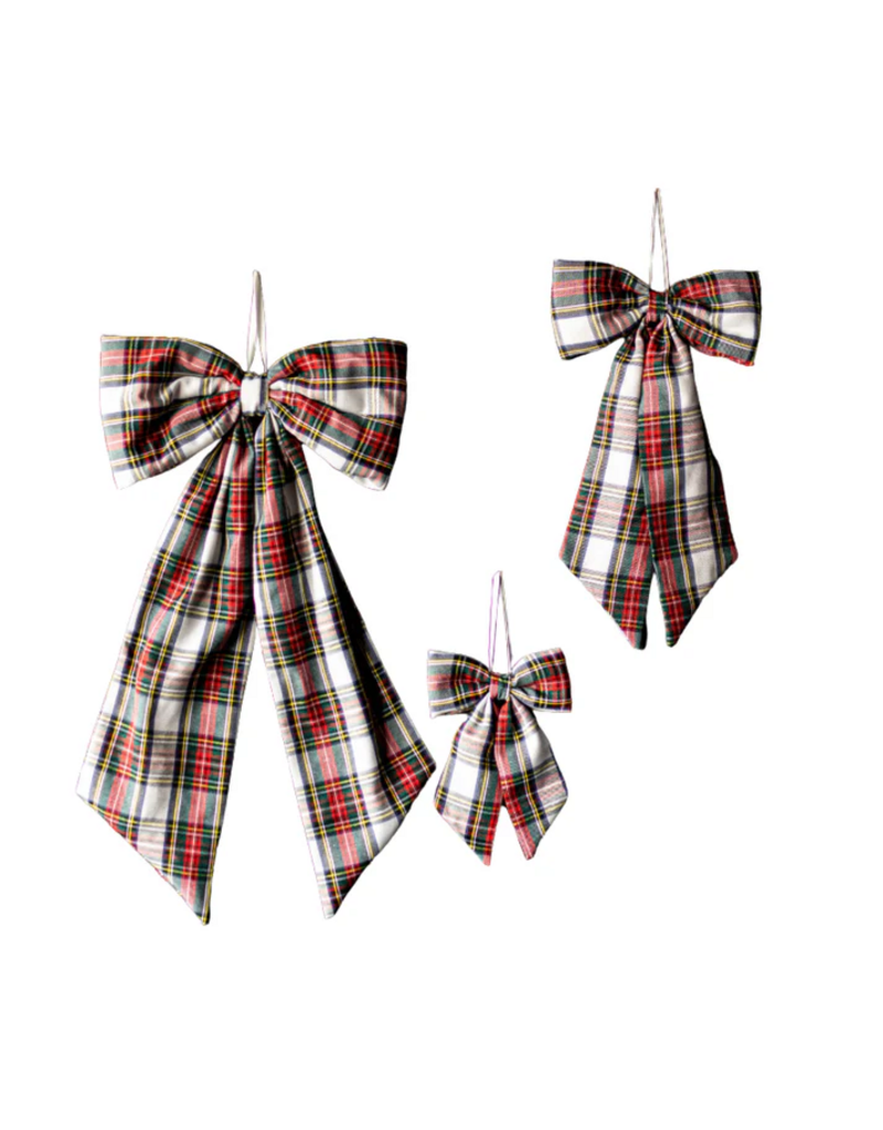 Luxe B Co Small Red Plaid Bow