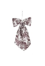 Luxe B Co Medium Burgundy Toile Bow