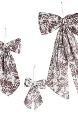 Luxe B Co Medium Burgundy Toile Bow