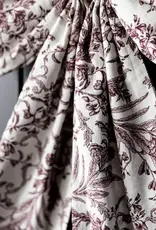 Luxe B Co Medium Burgundy Toile Bow